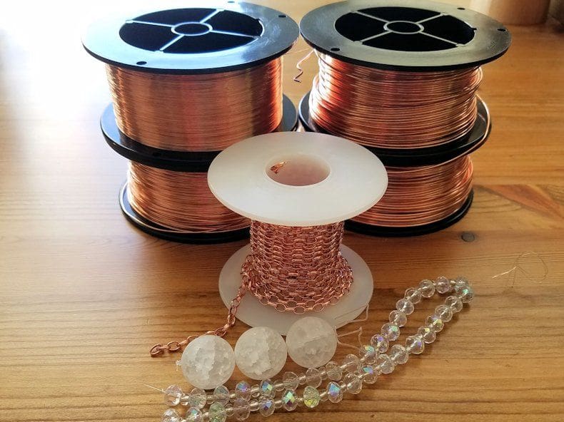 The basic materials needed to make the Chalice Necklace are pictured here and itemized below.