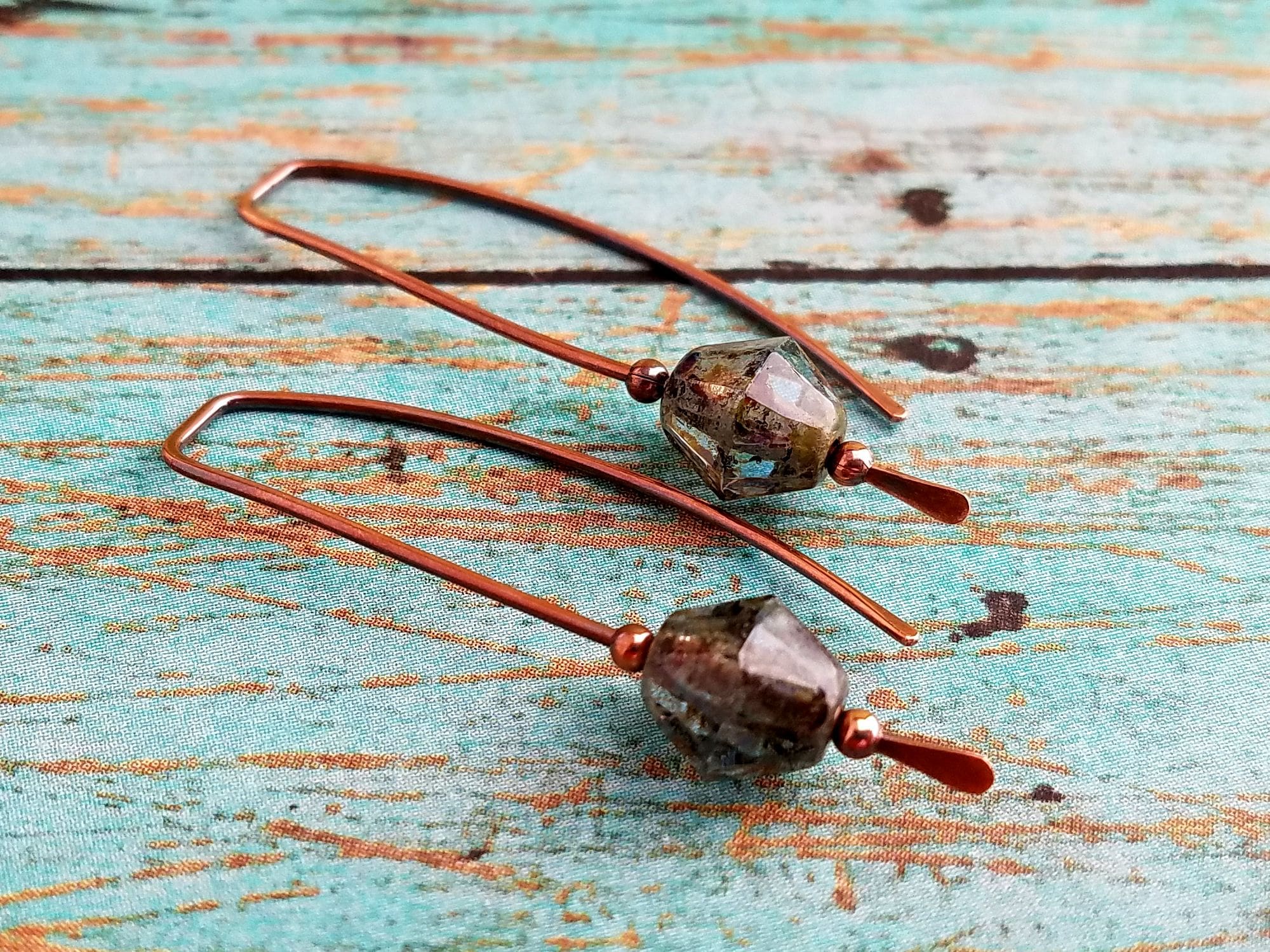 Simplicity Copper Wrap Earrings - Balsamroot Jewelry