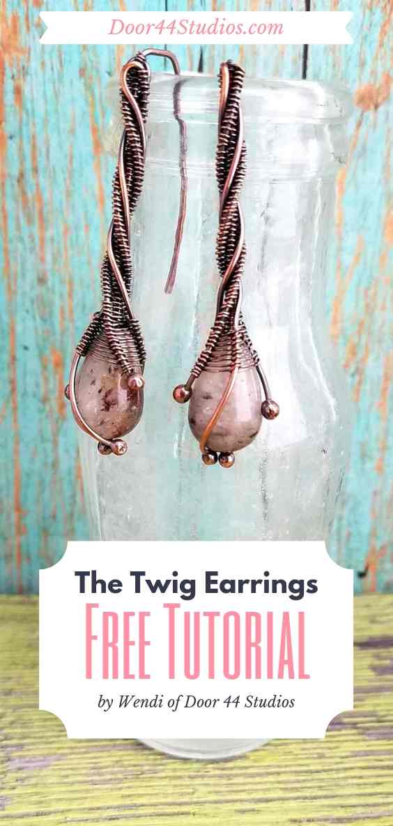 Door 44 Studios - Twig Earrings - Free Tutorial