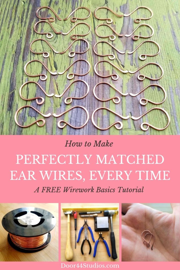 How to Make Perfect Earwires with a neat trick- Make 2 at a time