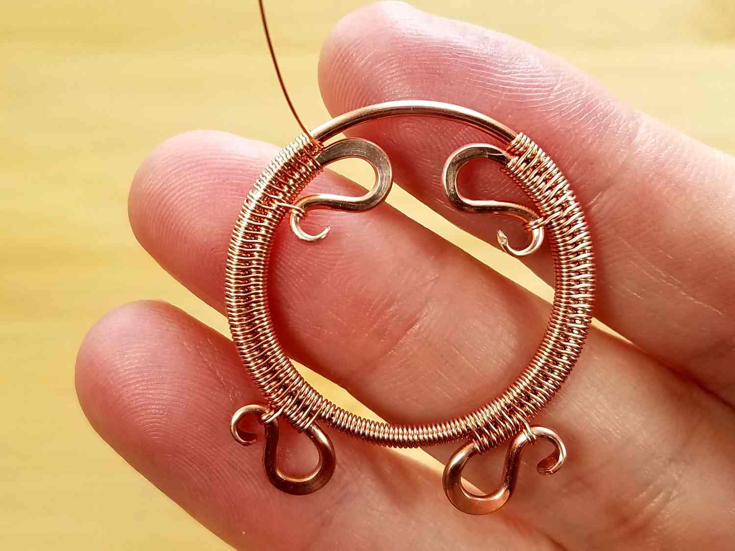 The Rosewood Pendant Wire Weaving Tutorial - Door 44 Studios