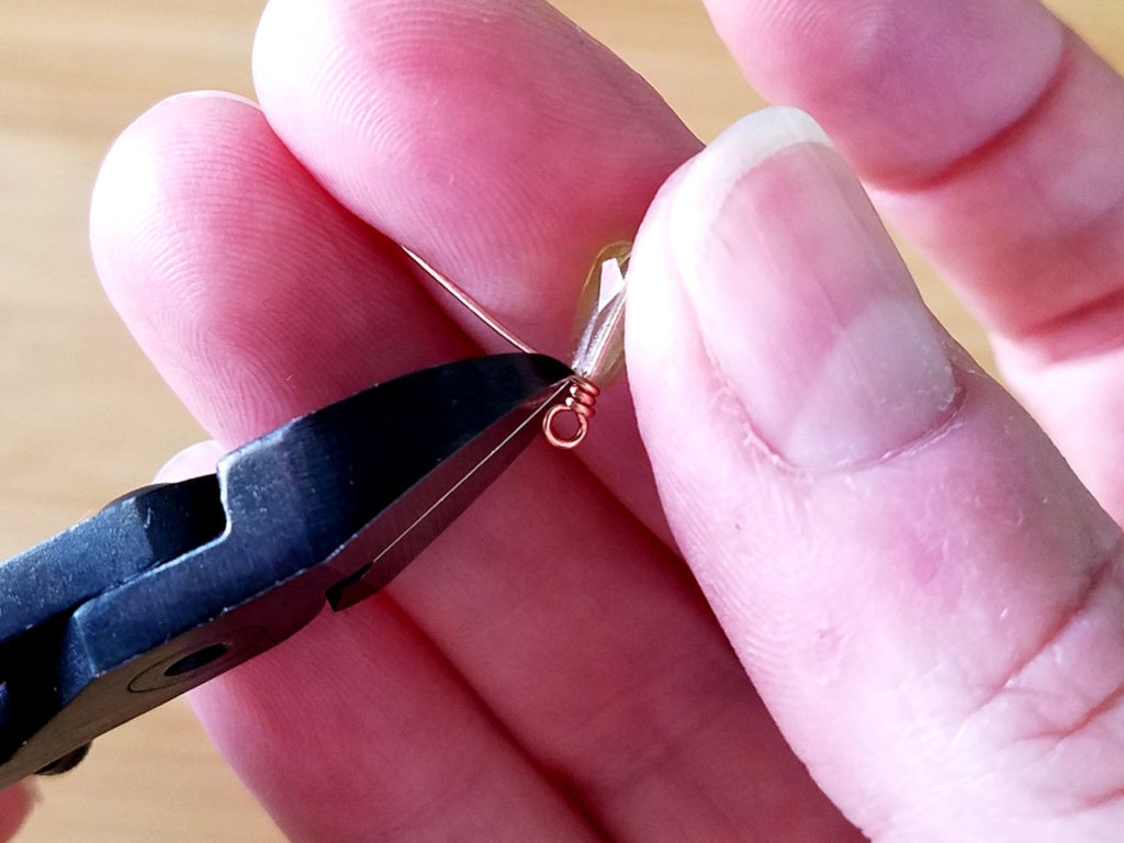 Step 8 - Trim the excess wire tail, as shown.