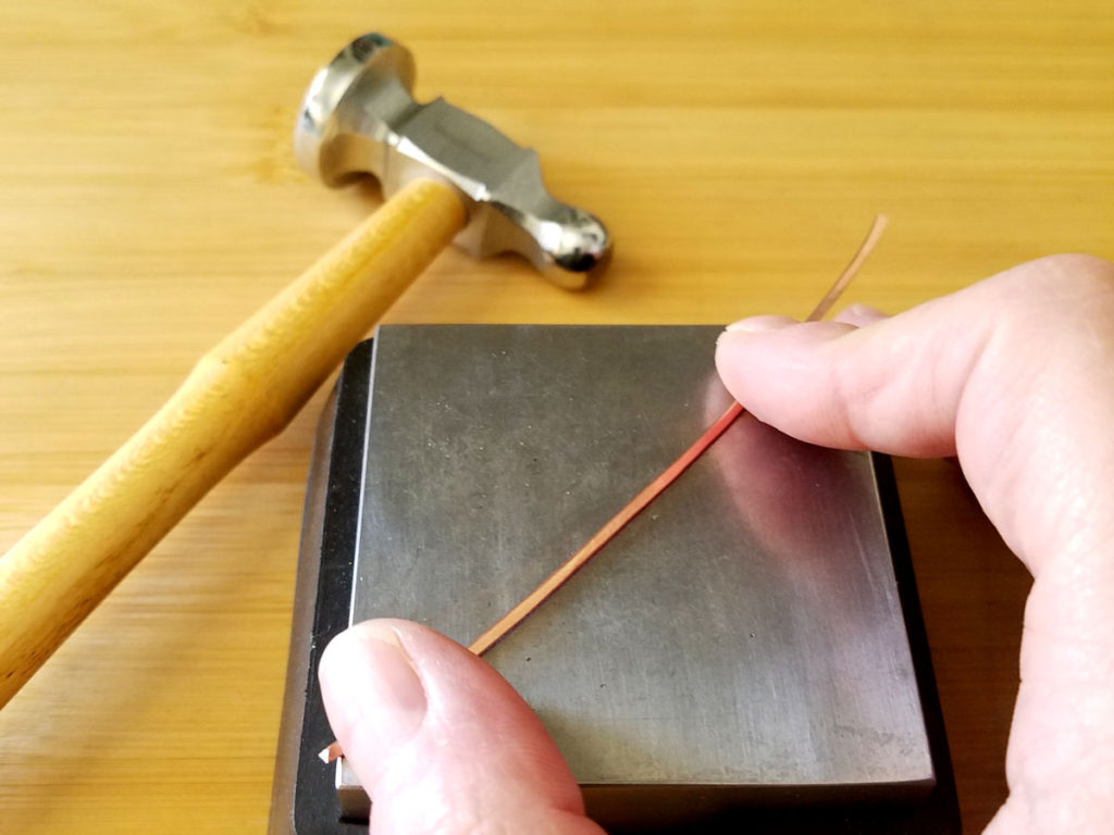 How to Use a Chasing Hammer to Form Wire - Door 44 Studios