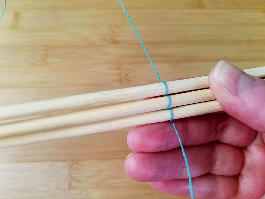 This image shows the single wrap around the third core wire.