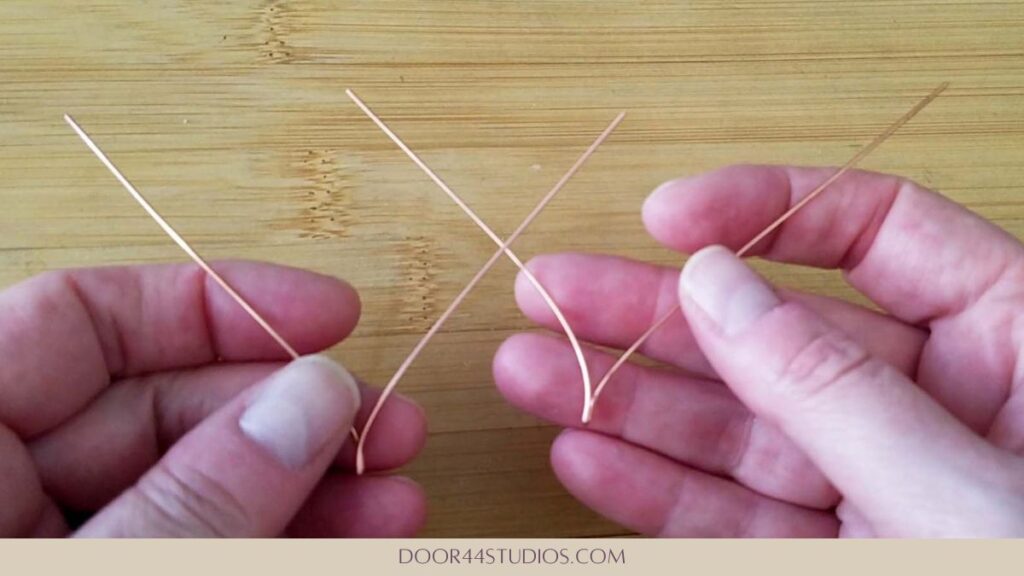 If shaped correctly, the wires should be mirrored images of one another, as shown